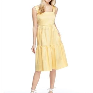 Gal Meets Glam yellow, cotton dress, size 6